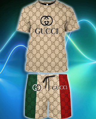 Gucci Combo Unisex T-Shirt & Short Limited Luxury Outfit Mura1018