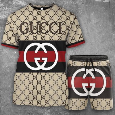 Gucci Combo Unisex T-Shirt & Short Limited Luxury Outfit Mura1049