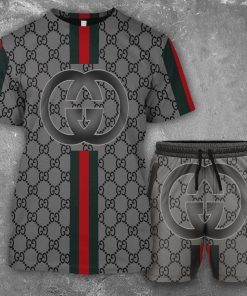 Gucci Combo Unisex T-Shirt & Short Limited Luxury Outfit Mura1053