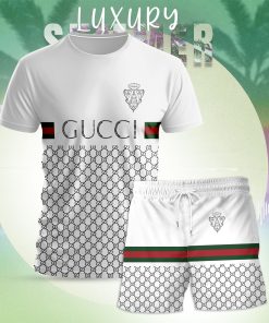 Gucci Combo Unisex T-Shirt & Short Limited Luxury Outfit Mura1144