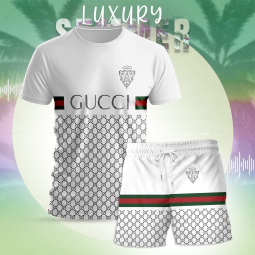 Gucci Combo Unisex T-Shirt & Short Limited Luxury Outfit Mura1144