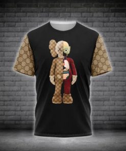 Gucci Kaws Black T-Shirt Luxury Brand Unisex T-Shirt TS2357