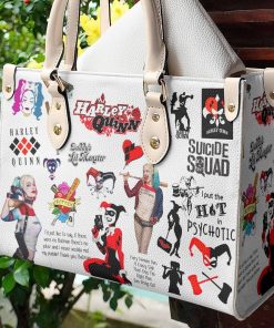 Harley Quinn Leather Hand Bag For Women Gift