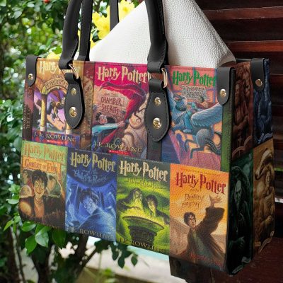 Harry Potter Books Leather HandBag For Women Gift