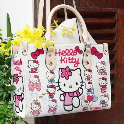 Hello Kitty Leather Hand Bag For Women Gift