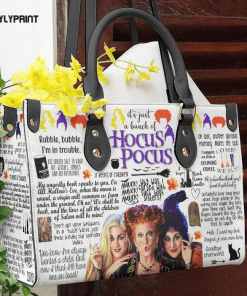 Hocus Pocus Leather Handbag For Women Gift