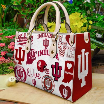 Indiana Hoosiers Leather Handbag Gift For Women Type01