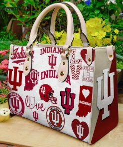 Indiana Hoosiers Leather Handbag Gift For Women