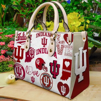 Indiana Hoosiers Leather Handbag Gift For Women