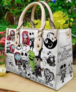 Jack Skellington 2 Leather Handbag For Women Gift