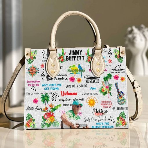 Jimmy Buffett Leather Bag For Women Gift