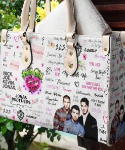 Jonas Brothers Leather Hand Bag For Women Gift