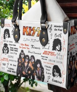 Kiss band Leather Hand Bag Women Gift