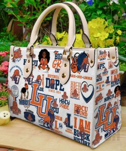 Langston University Leather Handbag Gift For Women