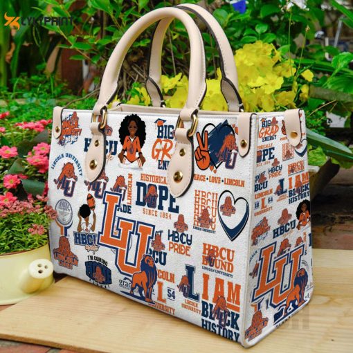 Langston University Leather Handbag Gift For Women