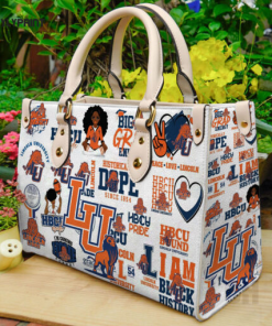 Langston University Lions Leather Handbag Gift For Women_1