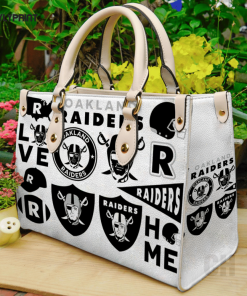 Las Vegas Raiders Leather Handbag For Women Gift