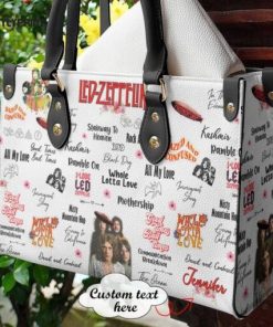 Led Zeppelin Leather Handbag For Women Gift