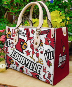 Louisville Cardinals Leather Handbag For Women Gift