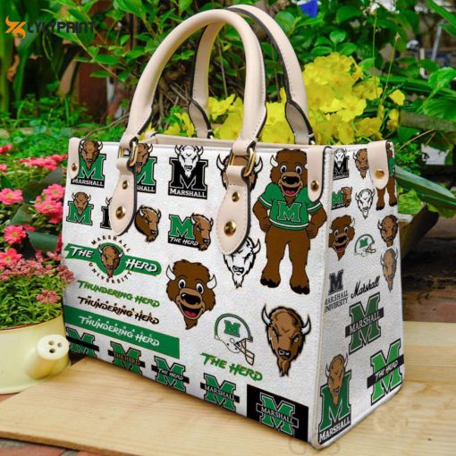 Marshall Thundering Herd Leather Handbag