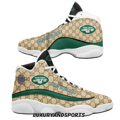 NFL New York Jets Gucci Air Jordan 13 Sneakers