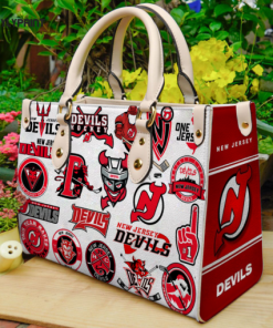 New Jersey Devils Leather Handbag For Women Gift