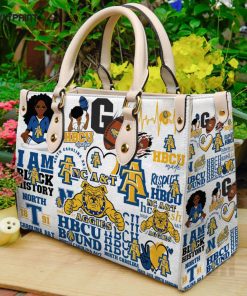 North Carolina A&T Aggies Leather Handbag For Women Gift