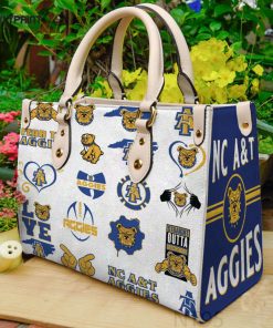 North Carolina A&T Leather Handbag Gift For Women