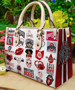 Ohio State Buckeyes 2 Leather Handbag Gift For Women