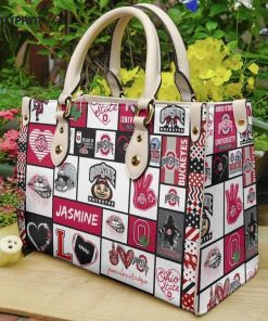 Ohio State Buckeyes Leather Handbag Gift For Women