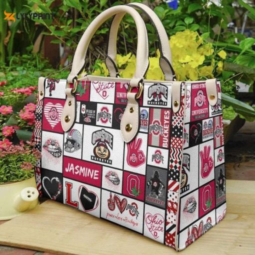 Ohio State Buckeyes Leather Handbag Gift For Women