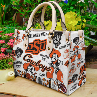 Oklahoma State Cowboys Leather Handbag For Women Gift Type01