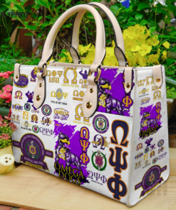 Omega Psi Phi Leather For Women Gift