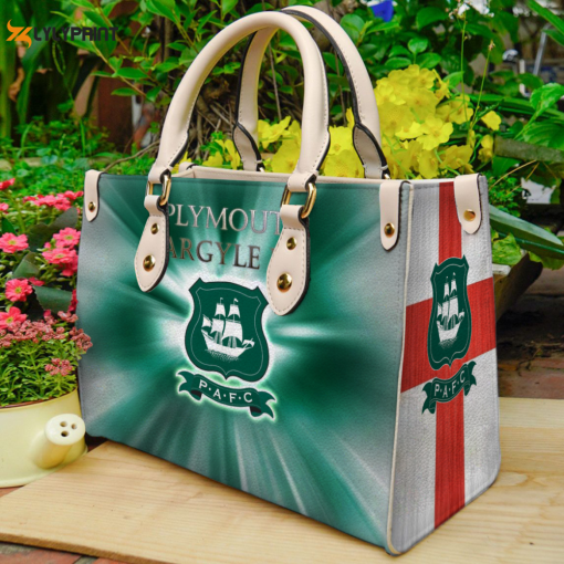 Plymouth Argyle Leather Handbag For Women Gift