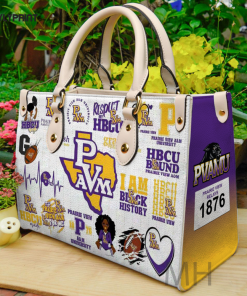 Prairie View A&M Panthers Leather Handbag For Women Gift