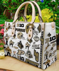 Purdue Boilermaker Leather Handbag For Women Gift