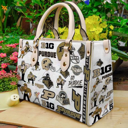 Purdue Boilermaker Leather Handbag For Women Gift