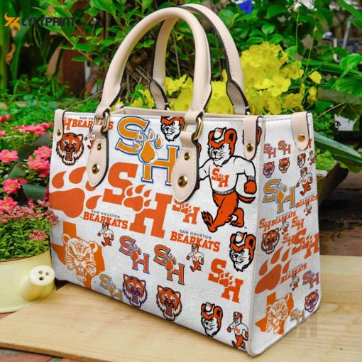 Sam Houston Bearkats Leather Handbag Gift For Women