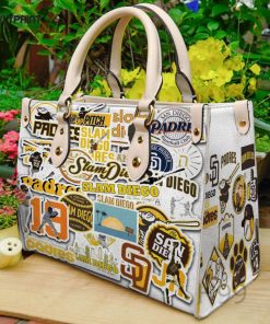 San Diego Padres Leather Handbag For Women Gift