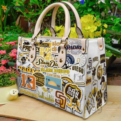 San Diego Padres Leather Handbag For Women Gift