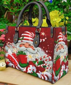 Santa Claus Leather Handbag For Women Gift