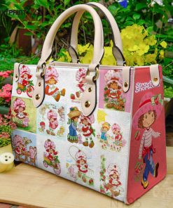 Strawberry Shortcake Leather Handbag Gift For Women