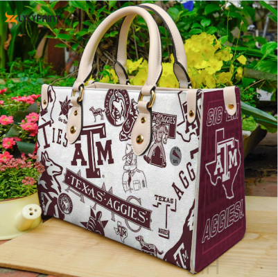 Texas A&M Aggies 1 Leather Handbag Gift For Women_1