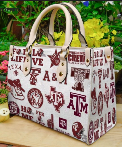 Texas A&M Aggies Leather Handbag 2 Gift For Women