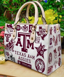 Texas A&M Aggies Leather Handbag For Women Gift