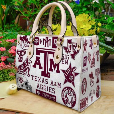 Texas A&M Aggies Leather Handbag For Women Gift