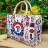 Texas Rangers Leather Handbag For Women Gift