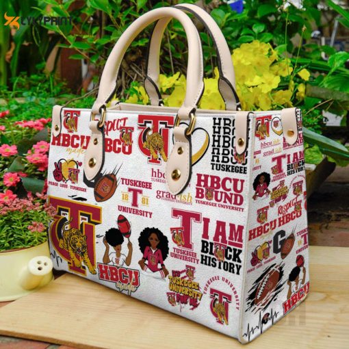 Tuskegee Golden Tigers Leather Handbag Gift For Women Type01