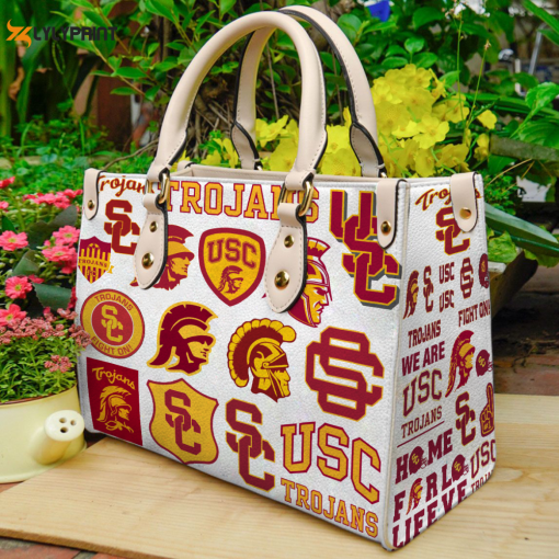 USC Trojans Leather Handbag For Women Gift_1