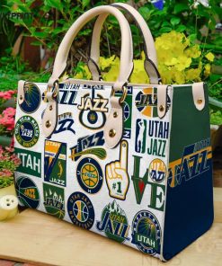 Utah Jazz 1 Leather Handbag For Women Gift